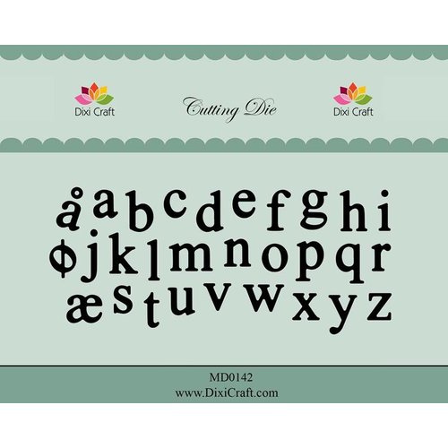 Docrafts / X-Cut Dixi-craft, gabarit de découpe et gaufrage: Alphabet minuscules Docrafts / X-Cut Dixi-craft, gabarit de découpe et gaufrage: Alphabet minuscules