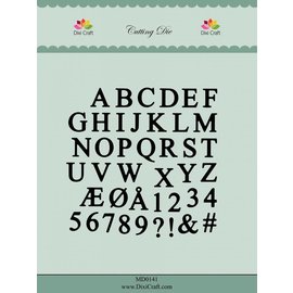 Docrafts / X-Cut Dixi-craft,   corte y estampado: letras mayúsculas del alfabeto