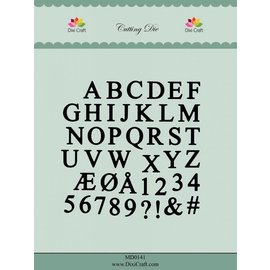 Docrafts / X-Cut Dixi-craft,  cutting and embossing template: Alphabet capital letters