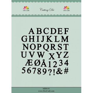 Docrafts / X-Cut Dixi-craft,  cutting and embossing template: Alphabet capital letters