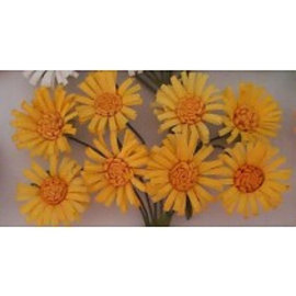 BLUMEN (MINI) UND ACCESOIRES Paper blomster, daisies 8