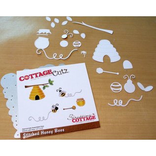 Cottage Cutz Cottage Cutz, cutting and embossing template: Stitched Honey Bees