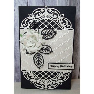 CREATIVE EXPRESSIONS und COUTURE CREATIONS Punching and embossing template, Lattice Arched Adornment