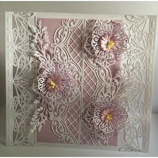 CREATIVE EXPRESSIONS und COUTURE CREATIONS Punching and embossing template, Lattice Arched Adornment