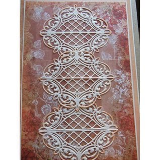 CREATIVE EXPRESSIONS und COUTURE CREATIONS Punching and embossing template, Lattice Arched Adornment