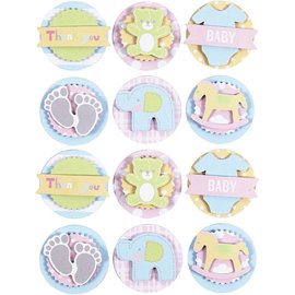 Embellishments / Verzierungen Ornamenter 3D Stickers: Baby motiver