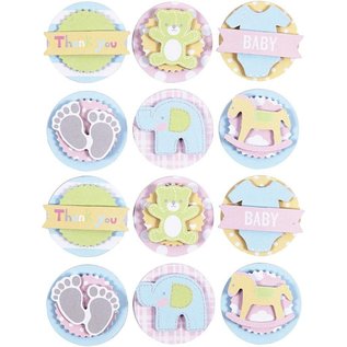 Embellishments / Verzierungen tolle  3D Sticker: Baby Motiven