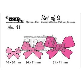 Crealies und CraftEmotions Crealies, cutting and embossing template: 3 bows