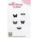 Nellie Snellen Nellie Snellen, Transparent Stempel: Silhouette Schmetterlinge