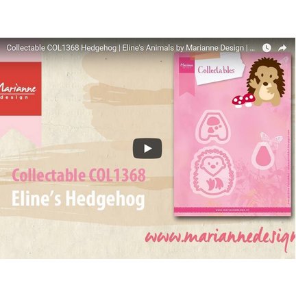 Video Anleitung von Marianne Design: Stanzschablone, Collectable COL1368, Igel