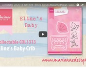 Vidéo Marianne Design, collectable COL1313, Lit bébé