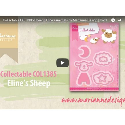 Anleitung und Inspiration Video Marianne Design, Collectable COL1385, Schaaf