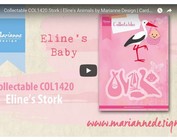 Video, Stanzschablone, Marianne Design, COL1420, Storch