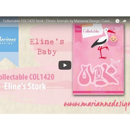 Orientamento e Video ispirazione, punzonatura modello di Marianne Design, COL1420, Storch