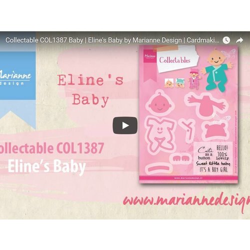 Orientation et d'inspiration Vidéo Marianne Design, collectable COL1387, bébé