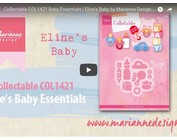 Vídeo Diseño Marianne, COL1421 coleccionable, ropa de bebé