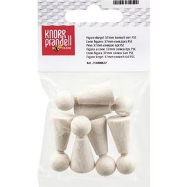 Objekten zum Dekorieren / objects for decorating Figuur kegel, 37 mm, 6 stuks