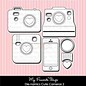 Carta Bella / Echo Park / Classica  Die-Namics, cutting and embossing template, Cute Camera