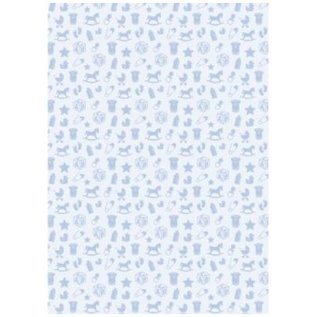 Spellbinders und Rayher Motif cardboard baby motives, 213x310mm, 190 g / m2, baby blue