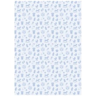 Spellbinders und Rayher Motifs bébé motif carton, 213x310mm, 190 g / m2, bleu ciel