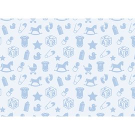 Spellbinders und Rayher Motief kartonnen babymotieven, 213x310mm, 190 g / m2, babyblauw