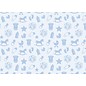 Spellbinders und Rayher Motifs bébé motif carton, 213x310mm, 190 g / m2, bleu ciel