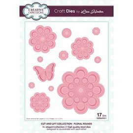 CREATIVE EXPRESSIONS und COUTURE CREATIONS CREATIVE EXPRESSIONS, cutting and embossing template: Cut and Lift Collection Floral Rounds