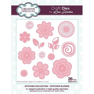 CREATIVE EXPRESSIONS und COUTURE CREATIONS EXPRESSIONS CRÉATIVES, coupe et gaufrage modèle: Stitched Collection Stitched Blooms