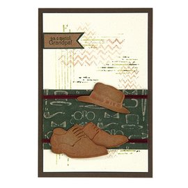 Leane Creatief - Lea'bilities und By Lene cutting and embossing templates: Men shoes & hat