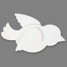 BASTELSETS / CRAFT KITS Bird, L 25 cm, 400 g, White, 10 pieces