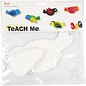 BASTELSETS / CRAFT KITS Fugl, L 25 cm, 400 g, Hvit, 10 stk