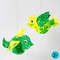 BASTELSETS / CRAFT KITS Oiseau, L 25 cm, 400 g, blanc, 10 pièces