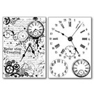 Stamperia, Papers for you  und Florella Stamperia Transfer Paper A4 Clocks