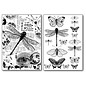 Stamperia, Papers for you  und Florella Stamperia Overføringspapir A4, sommerfugler og dragonfly