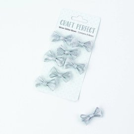 Embellishments / Verzierungen 8 beautiful handmade glitter bows to decorate your craft projects. - Copy