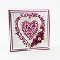 Tonic Studio´s Tonic, Cutting and embossing Template:  Flowerheart, 143 x 163 mm