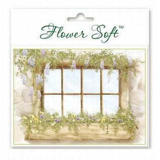 BASTELSETS / CRAFT KITS Flower Soft, 6 Karten mit Blumen Fenster Motiv