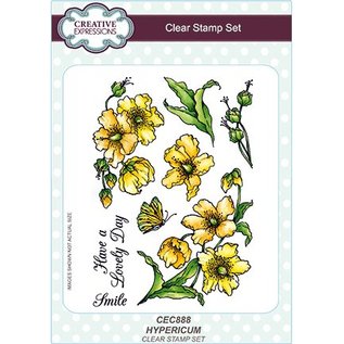 CREATIVE EXPRESSIONS und COUTURE CREATIONS Transparent stamp: Hypericum