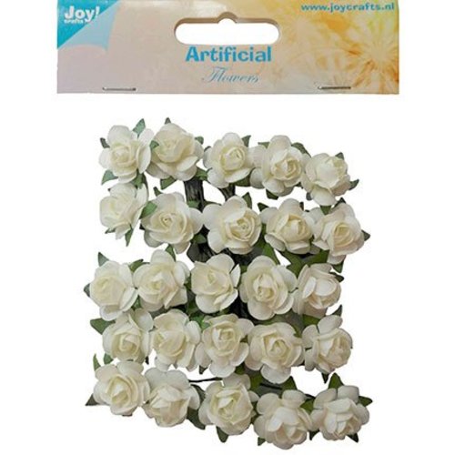 Embellishments / Verzierungen 25 weiße Röschen Embellishments / Verzierungen 25 weiße Röschen