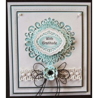 CREATIVE EXPRESSIONS und COUTURE CREATIONS Creative Expressions, punching template: frame in lace motif