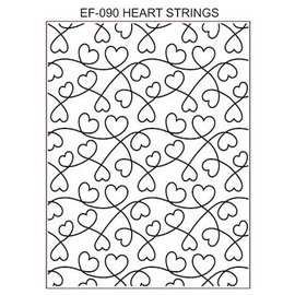 CREATIVE EXPRESSIONS und COUTURE CREATIONS Kreative udtryk, Embossing Folder / Embossing Folder: Heart Strings