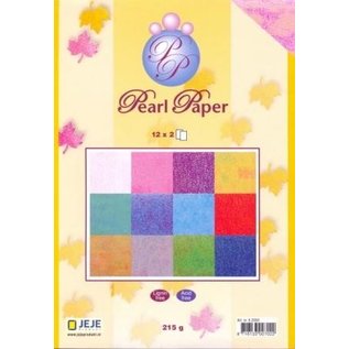 Karten und Scrapbooking Papier, Papier blöcke A5 Papierblock, Pearl Paper, 12 x 2, 215g