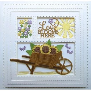 CREATIVE EXPRESSIONS und COUTURE CREATIONS cutting and emboss template: Wooden Garden Cart