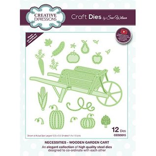 CREATIVE EXPRESSIONS und COUTURE CREATIONS cutting and emboss template: Wooden Garden Cart