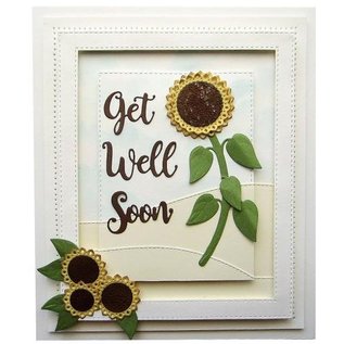 CREATIVE EXPRESSIONS und COUTURE CREATIONS cutting and emboss template: Sunflower Bouquet