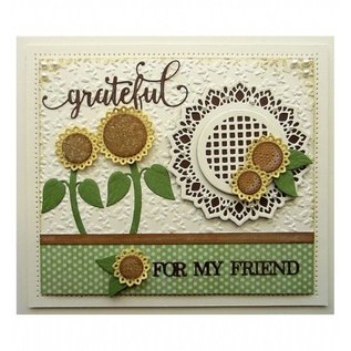 CREATIVE EXPRESSIONS und COUTURE CREATIONS cutting and emboss template: Sunflower Bouquet