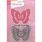 Marianne Design punching and embossing template + stamp: butterflies