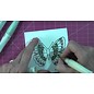 Marianne Design ponsen en embossing sjabloon + stempel: vlinders