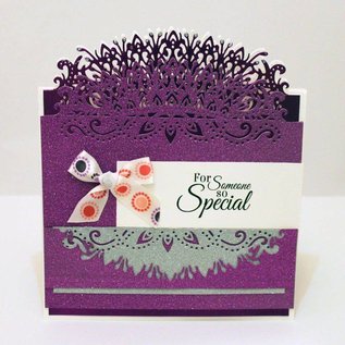 Die'sire Stamping template: Elegant crown