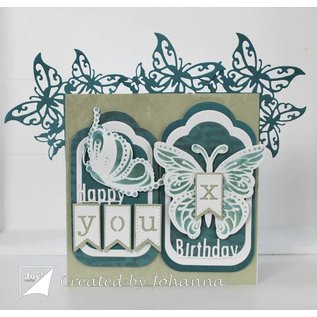 Joy!Crafts / Jeanine´s Art, Hobby Solutions Dies /  Joy! Crafts, modello di taglio e goffratura: Butterfly Corner